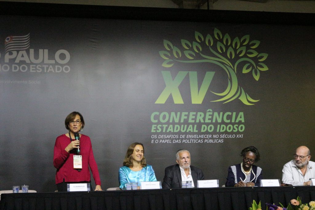 Claudia Flo na XV Conferência Estadual do Idoso